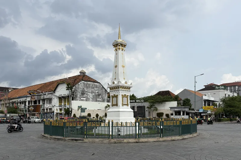 Pusat perkotaan Yogyakarta kawasan Tugu Kraton dan pemukiman Kota Yogyakarta